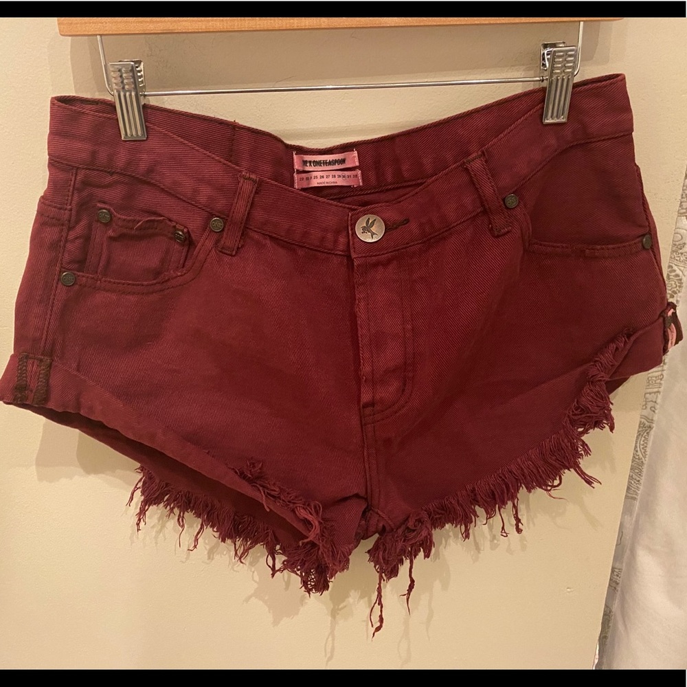 One x One Teaspoon Bandits in Maroon